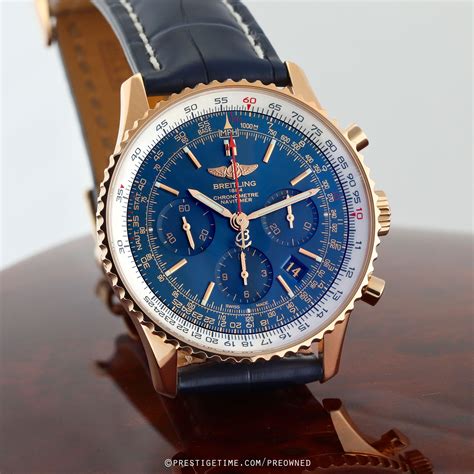 breitling navitimer 01 blue|pre owned Breitling Navitimer 01.